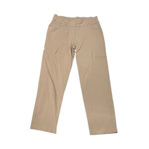 RUBY ROAD tan khaki pull on easy wear pants trousers plus size 16W